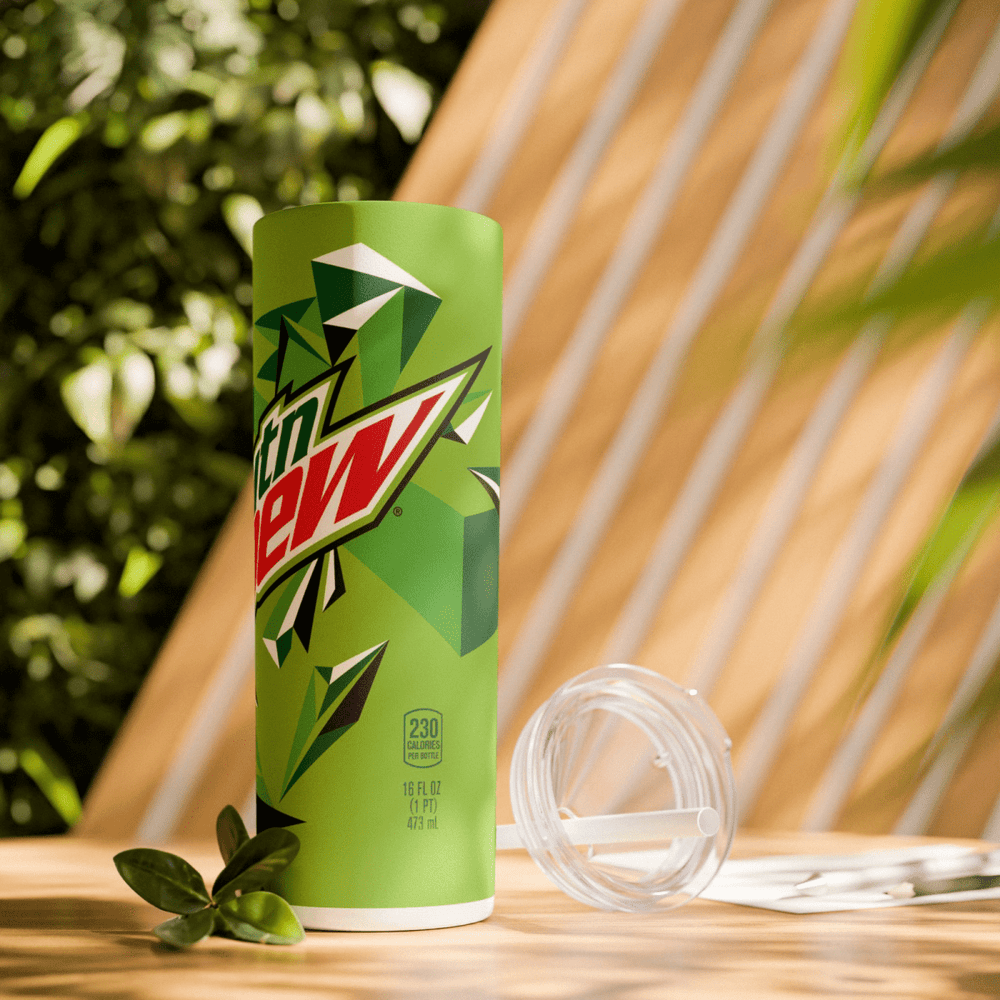 Cola Dr Pepper Fanta Sprite Fizzy Drinks 20oz Skinny Travel Tumbler With Lid - East Coast Gifts