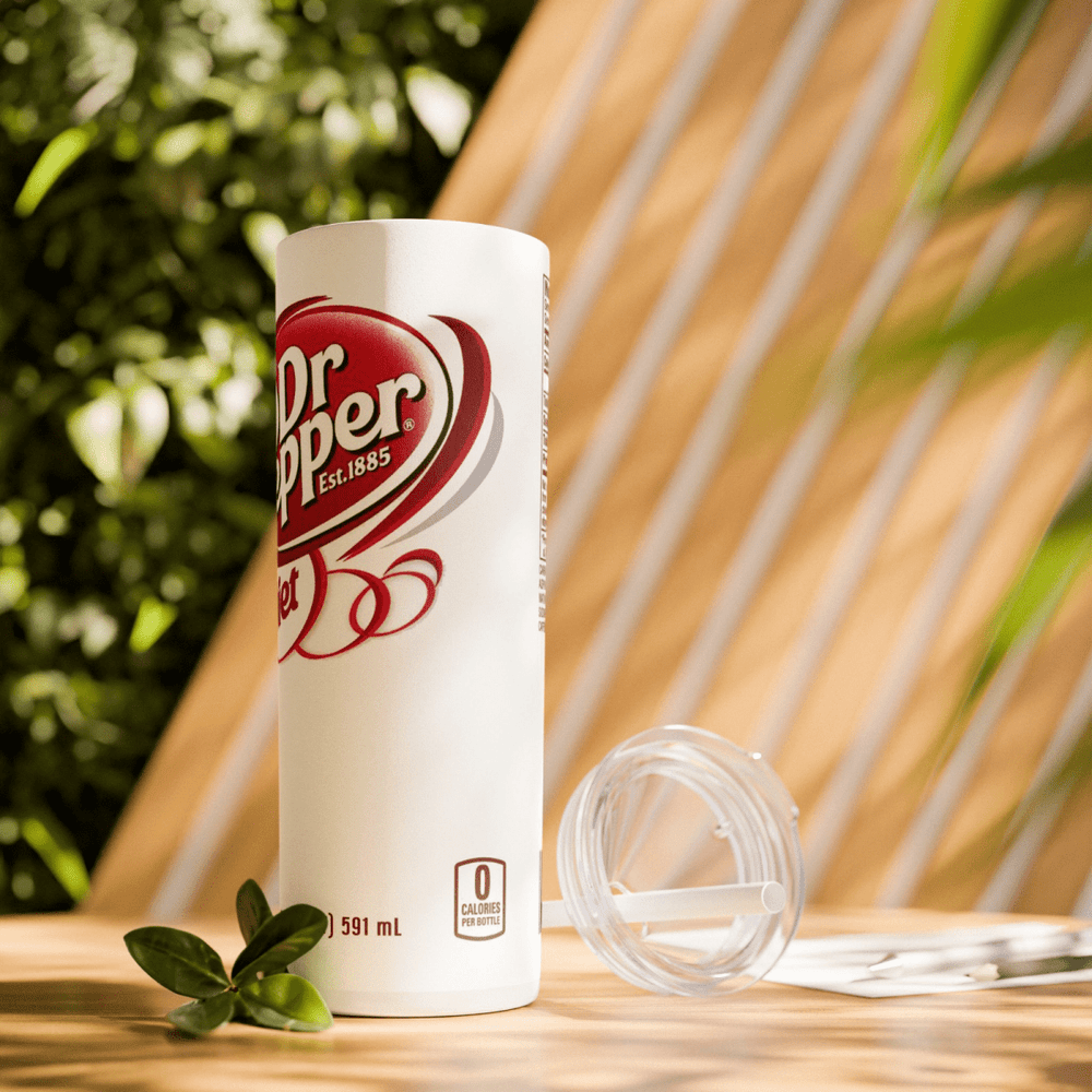 Cola Dr Pepper Fanta Sprite Fizzy Drinks 20oz Skinny Travel Tumbler With Lid - East Coast Gifts