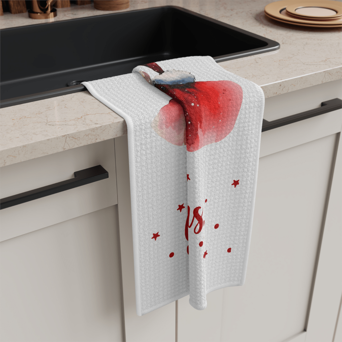 Cool Santa Christmas Towel – Hip Holiday Kitchen Decor - East Coast Gifts