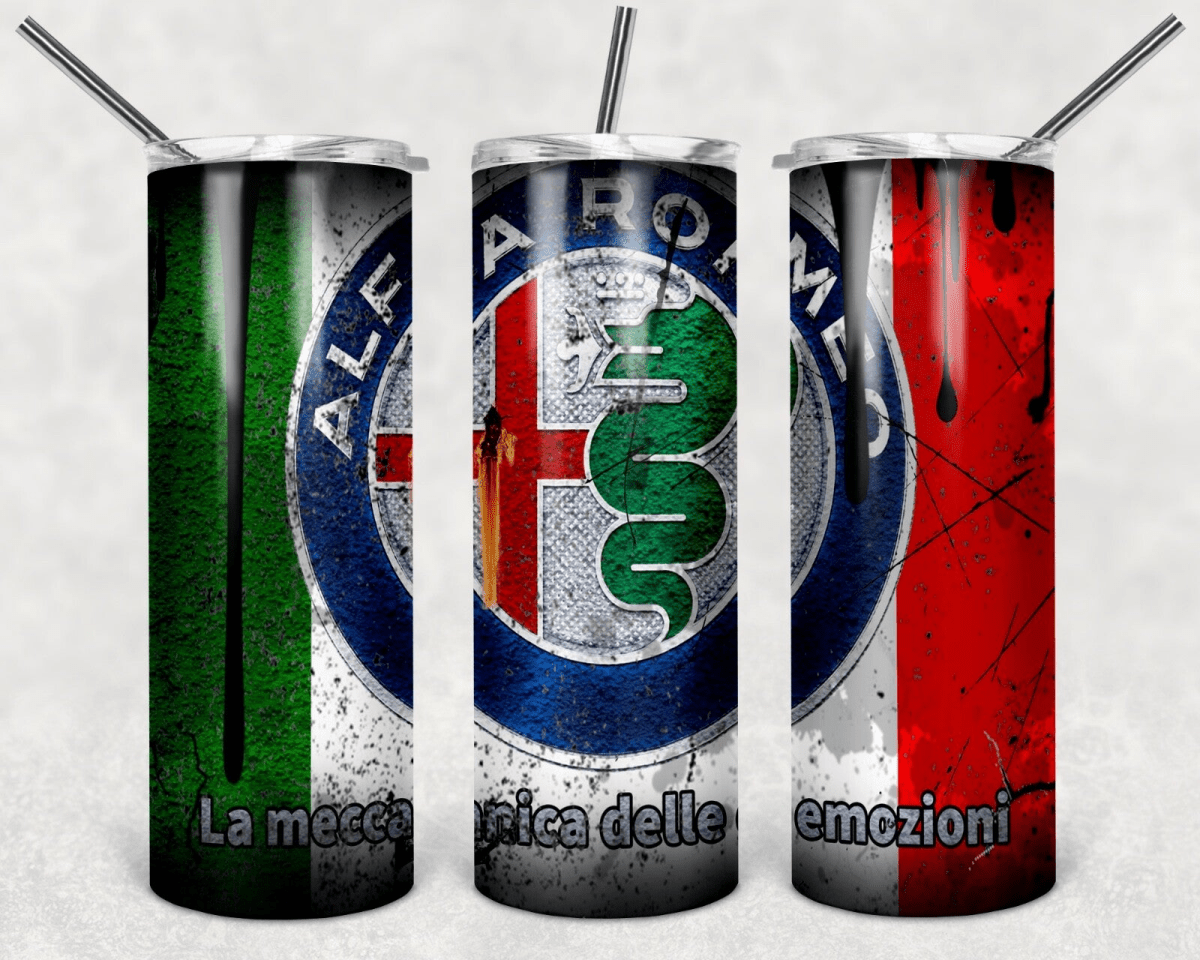 Custom Car Logo 20oz Tumbler Travel Coffee Mug with Straw for Auto Enthusiasts - East Coast Gifts