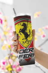 Custom Ferrari Racing 20oz Tumbler Travel Coffee Mug straw Truck Car Enthusiasts - East Coast Gifts