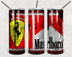 Custom Ferrari Racing 20oz Tumbler Travel Coffee Mug straw Truck Car Enthusiasts - East Coast Gifts