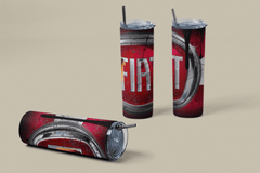 Custom Fiat 20oz Tumbler Travel Coffee Mug straw Truck Car Enthusiasts - East Coast Gifts