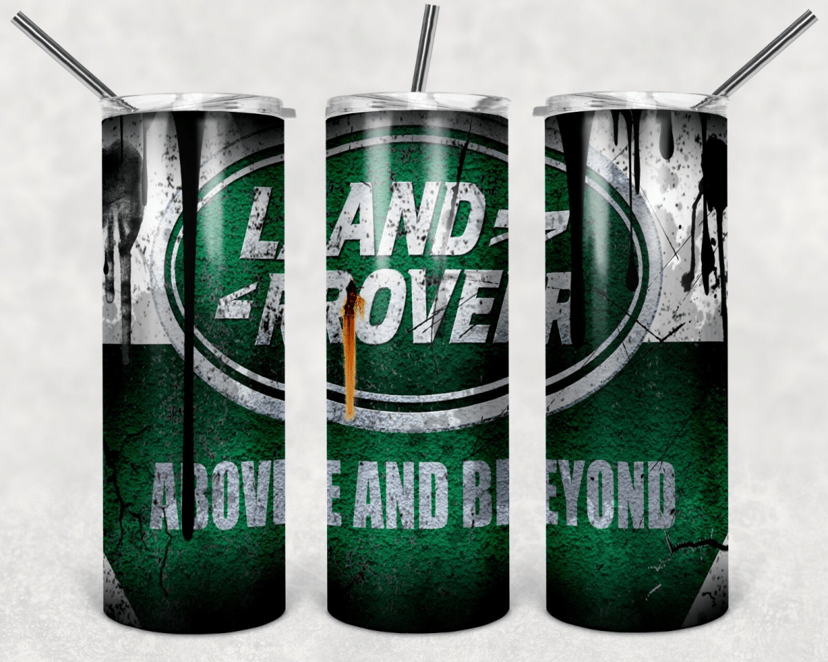 Custom Land Rover20oz Tumbler Travel Coffee Mug straw Truck Car Enthusiasts - East Coast Gifts