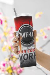 Custom Mini Cooper 20oz Tumbler Travel Coffee Mug straw Truck Car Enthusiasts - East Coast Gifts