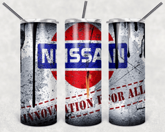 Custom Nissan 20oz Tumbler Travel Coffee Mug with straw - East Coast Gifts