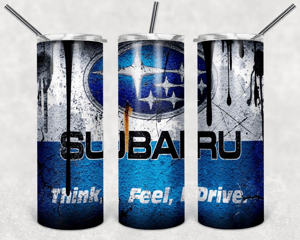 Custom Subaru 20oz Tumbler Travel Coffee Mug with straw Truck Car Enthusiasts - East Coast Gifts