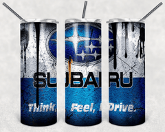 Custom Subaru 20oz Tumbler Travel Coffee Mug with straw Truck Car Enthusiasts - East Coast Gifts