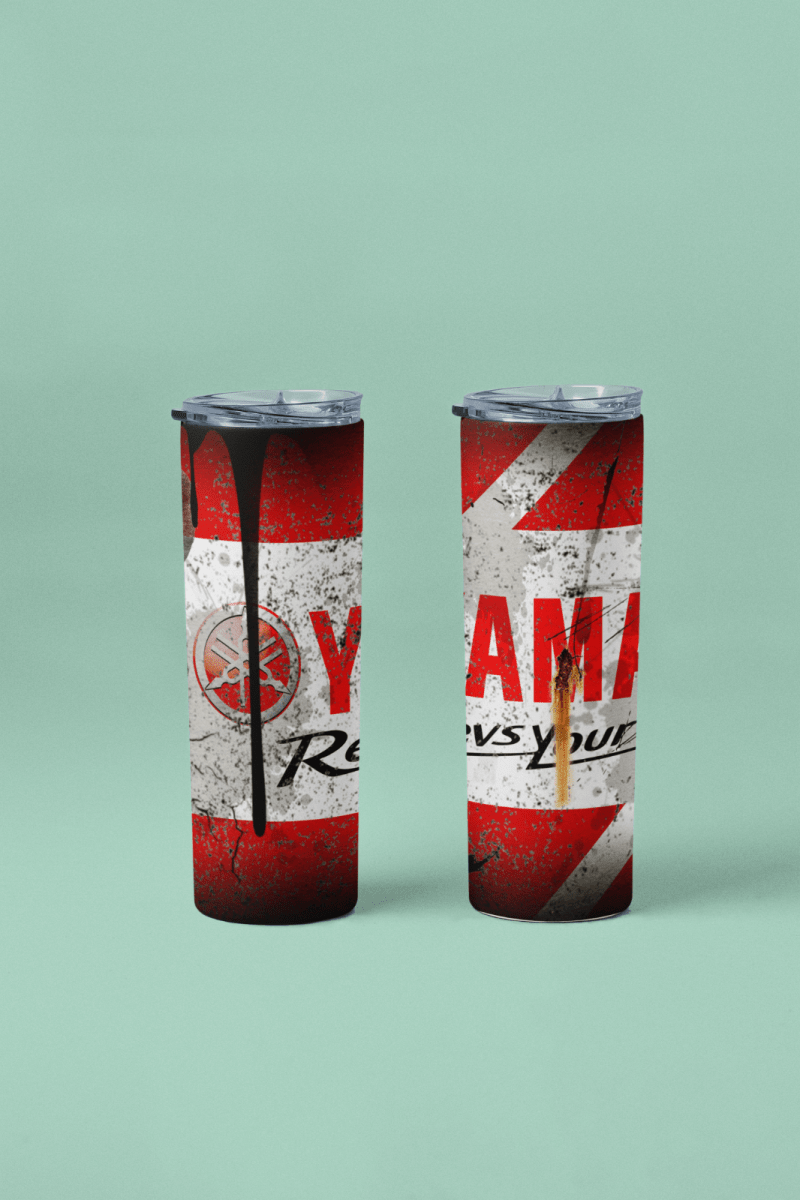 Custom Yamaha 20oz Tumbler Travel Coffee Mug straw Truck Car Enthusiasts - East Coast Gifts
