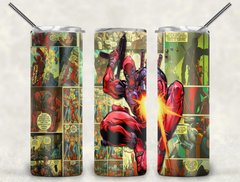 Deadpool Comic Book Tumbler Stainless Steel Insulated, 20oz Coffee Mug - East Coast Gifts