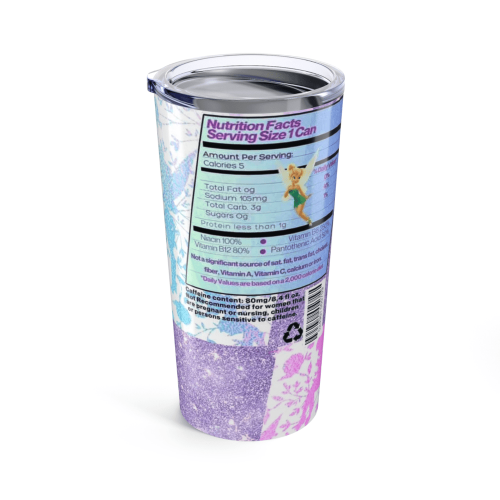 Disney - Inspired Tinkerbell Cup – Fairy Glitter Tumbler – Fast UK Dispatch - East Coast Gifts