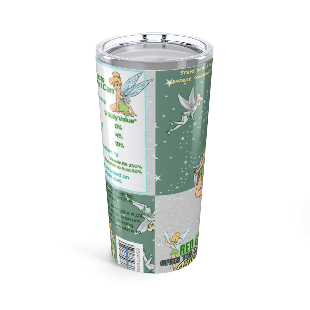 Disney - Inspired Tinkerbell Cup – Fairy Glitter Tumbler – Fast UK Dispatch - East Coast Gifts