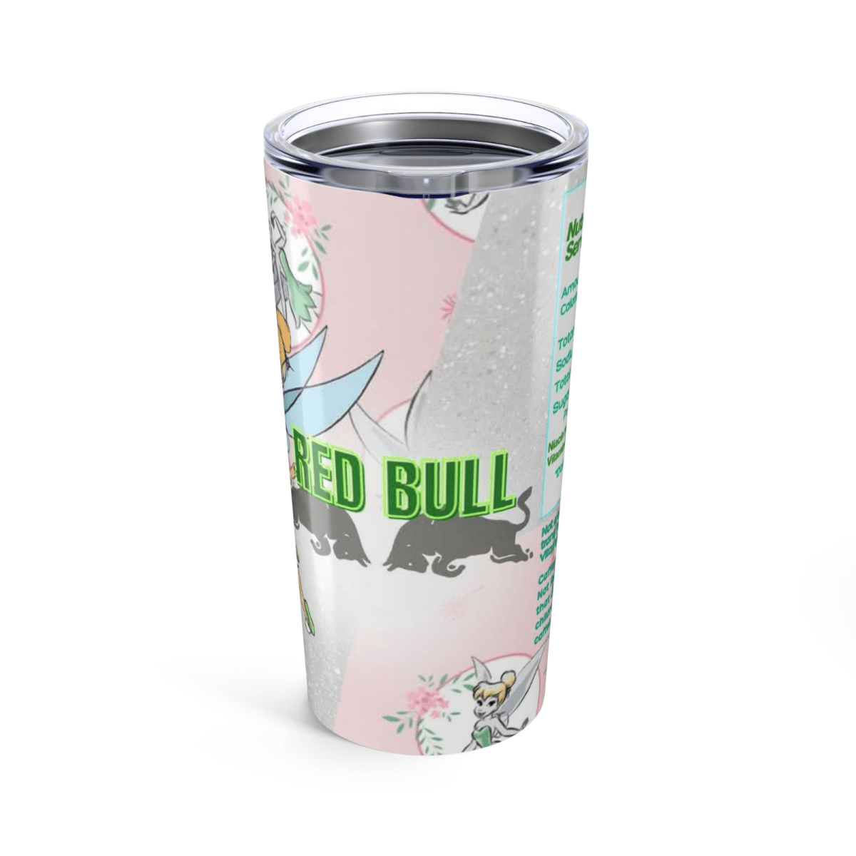 Disney - Inspired Tinkerbell Cup – Fairy Glitter Tumbler – Fast UK Dispatch - East Coast Gifts