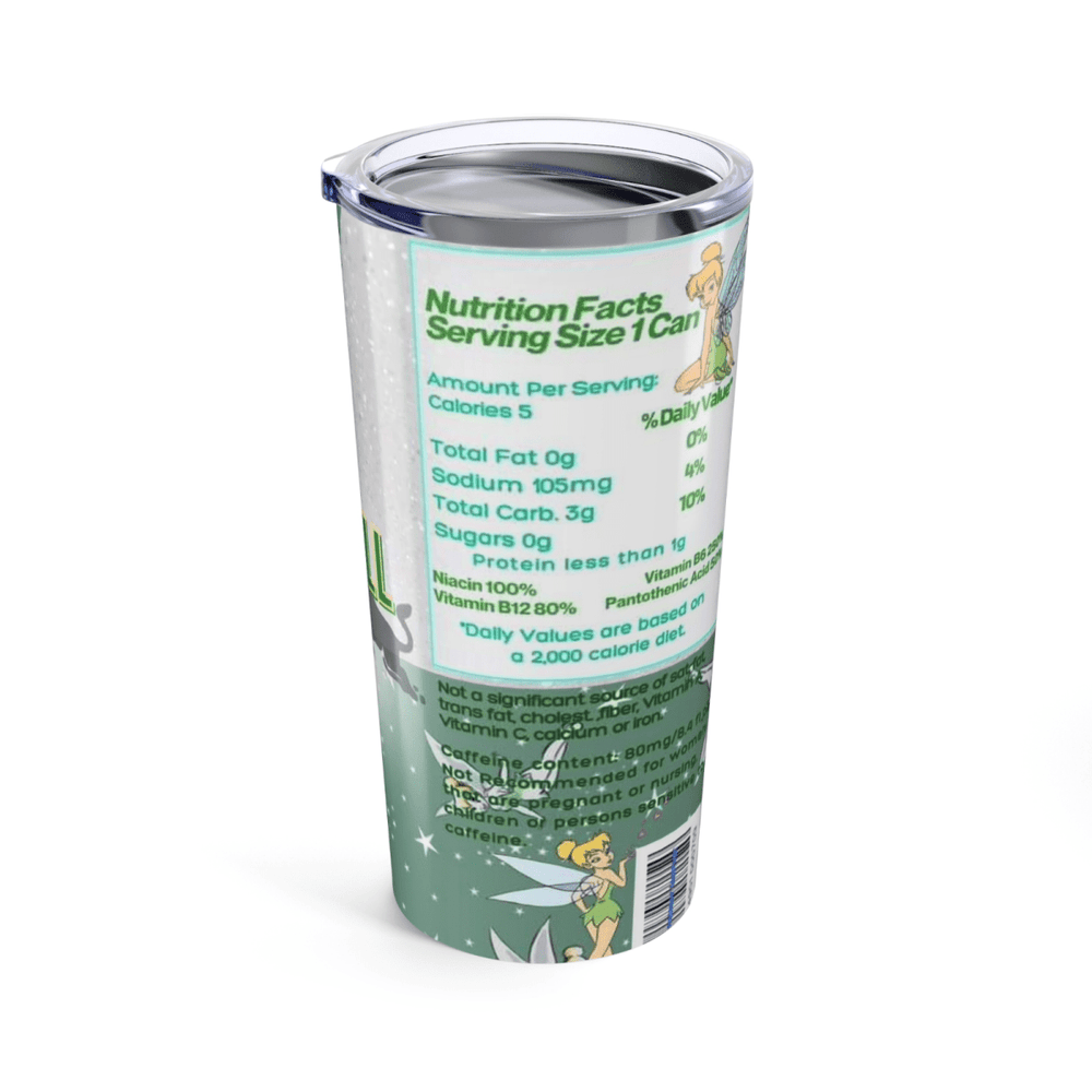 Disney - Inspired Tinkerbell Cup – Fairy Glitter Tumbler – Fast UK Dispatch - East Coast Gifts