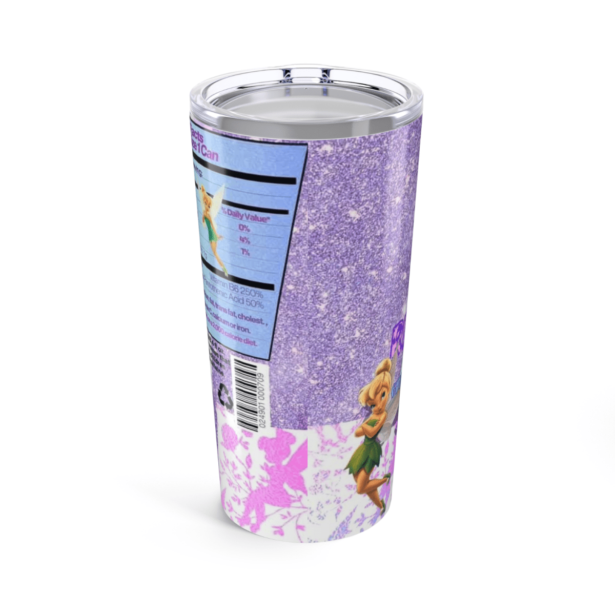 Disney - Inspired Tinkerbell Cup – Fairy Glitter Tumbler – Fast UK Dispatch - East Coast Gifts