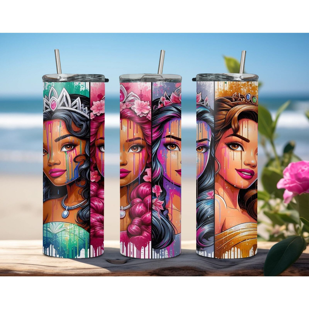 Disney Princess 20oz Stainless Steel Insulated Hot Cold Travel Coffee Tumbler - East Coast Gifts