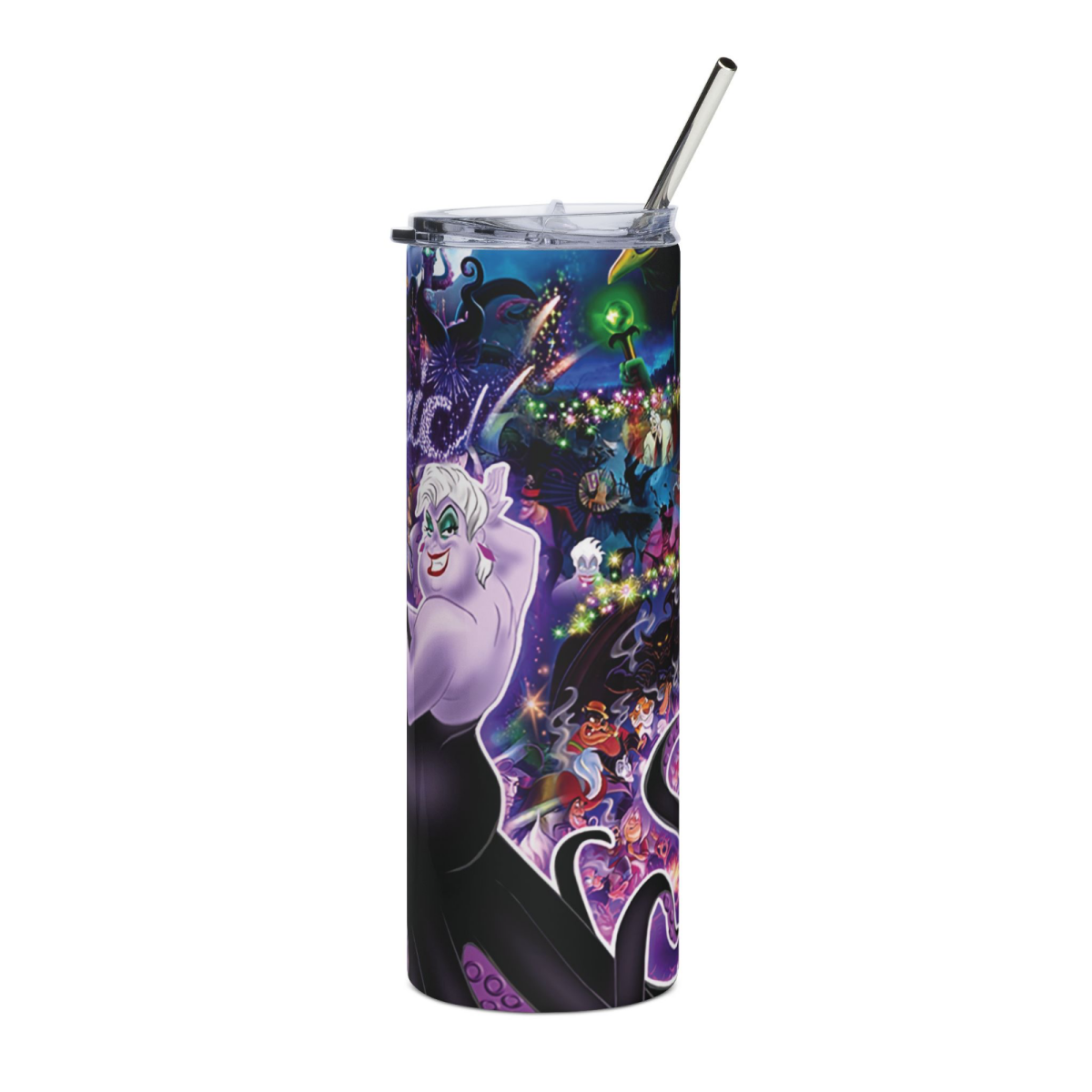 Disney Villains Tumbler 20oz – Ursula Maleficent Evil Queen It’s Magic Cup Gif - East Coast Gifts