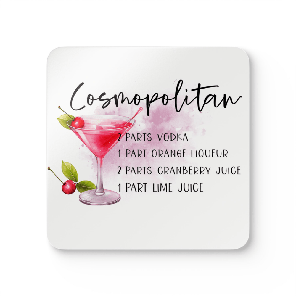 Drink Coaster Bar Kitchen cocktail recipe single or complete set of 16 - East Coast Gifts