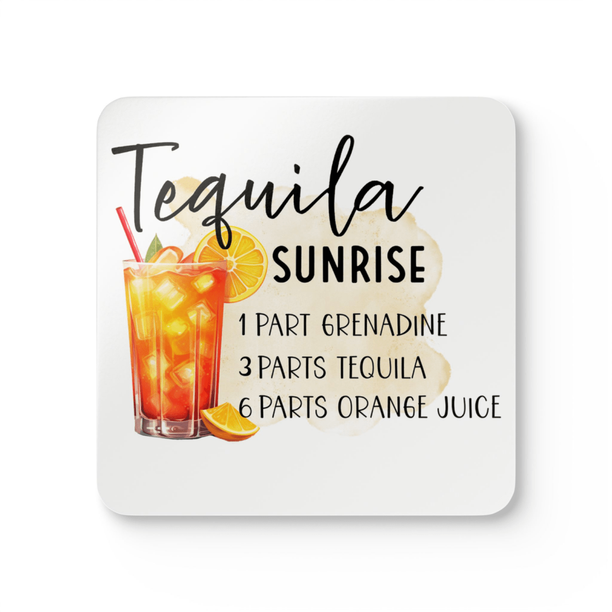 Drink Coaster Bar Kitchen cocktail recipe single or complete set of 16 - East Coast Gifts