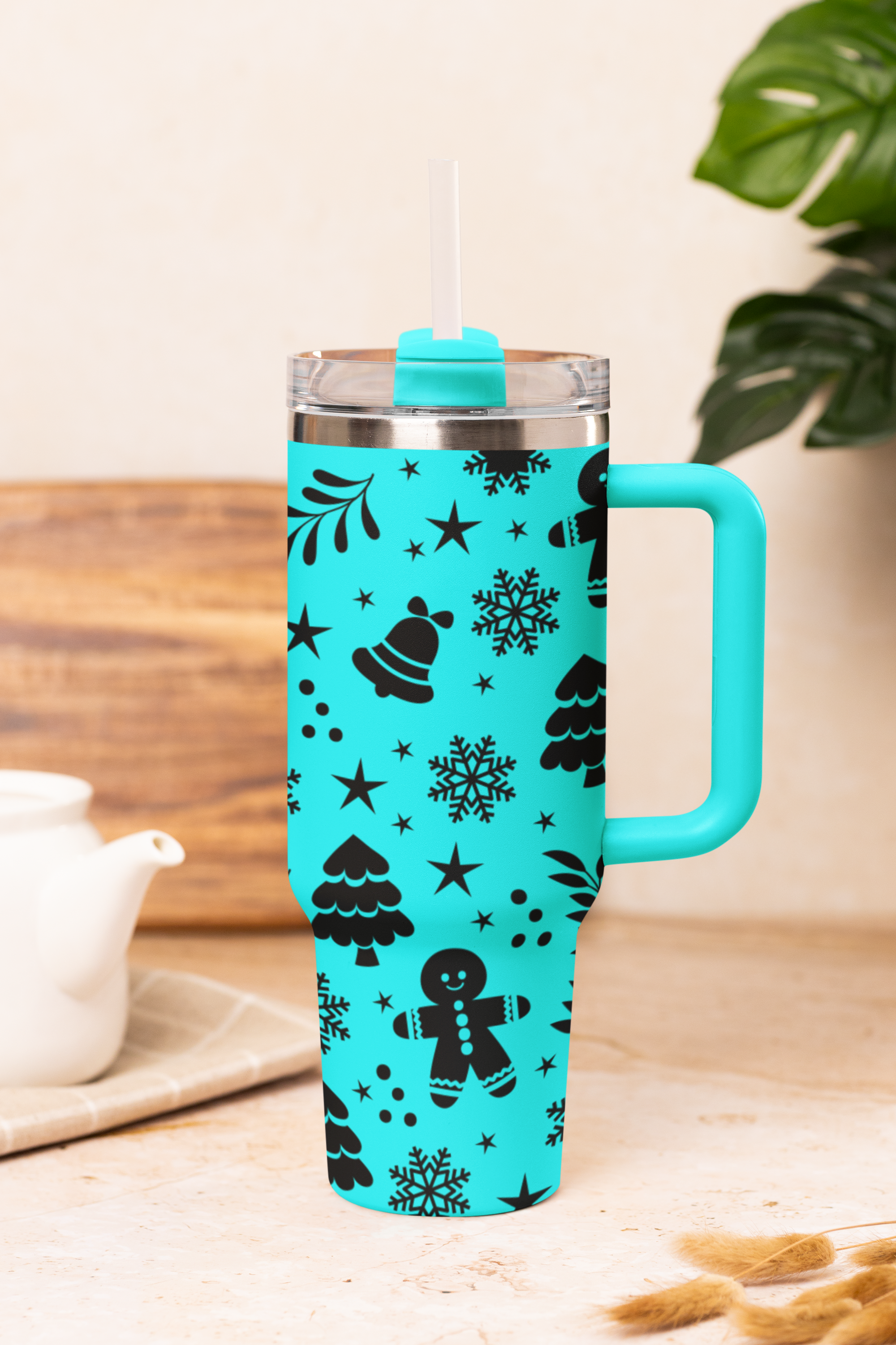 Gingerbread & Trees 40oz Tumbler