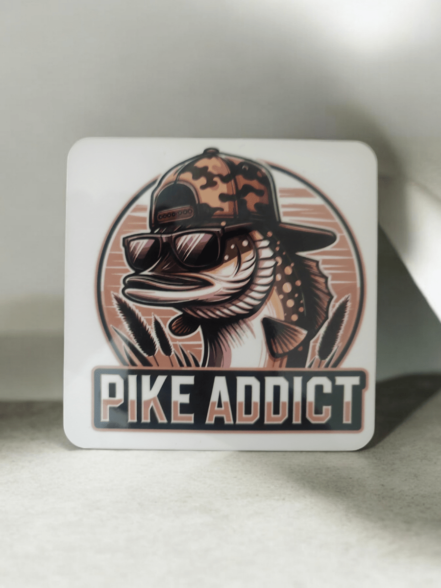 Fishing Addict Funny Fishing - drink coaster gift Bait Net Lure Gift for Him - East Coast Gifts