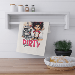 Funny Dish Towel Dishes Are Looking at Me Dirty Again Angry Wife Kitchen gift - East Coast Gifts