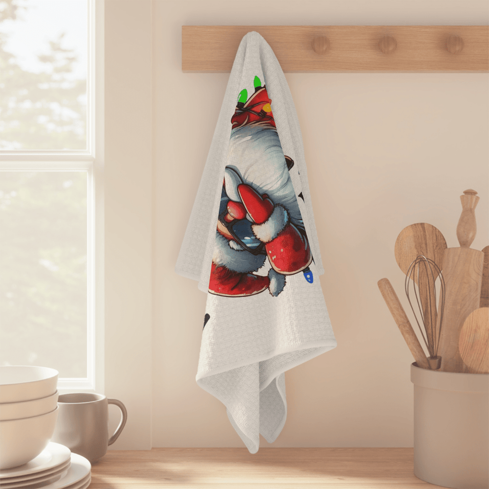 Funny Santa Christmas Towel Set – 3 - Pack Holiday Kitchen Decor - East Coast Gifts