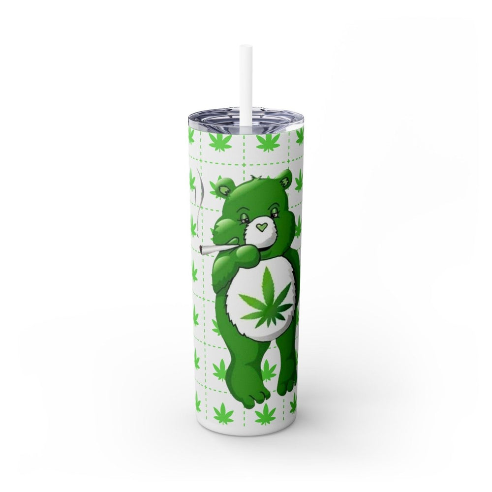 Funny Stoner Bear Tumbler for 420 Enthusiasts - East Coast Gifts