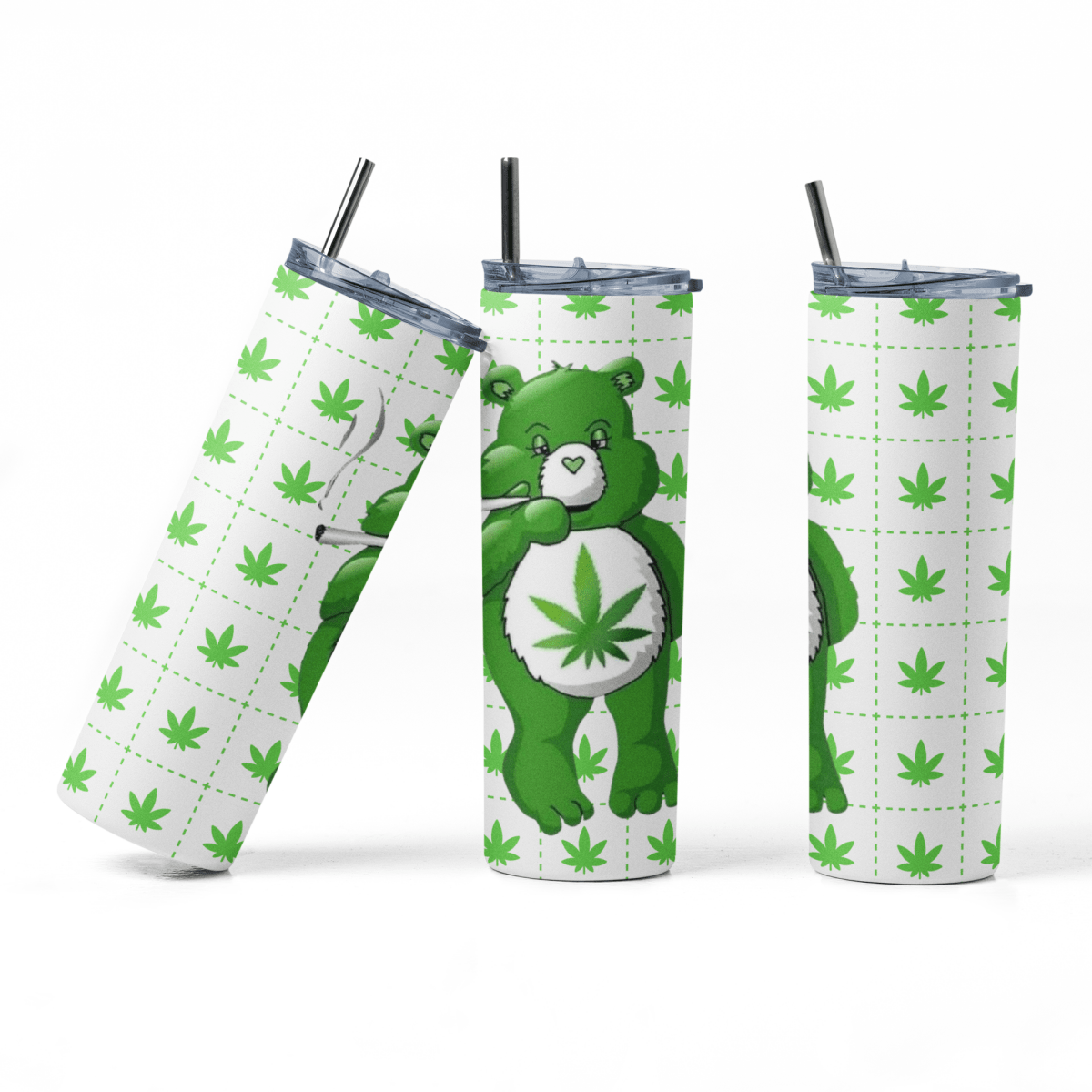 Funny Stoner Bear Tumbler for 420 Enthusiasts - East Coast Gifts