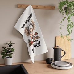 Funny Tea Towel – No Bitchin' in My Kitchen – Chef Girl Dish Towel - East Coast Gifts