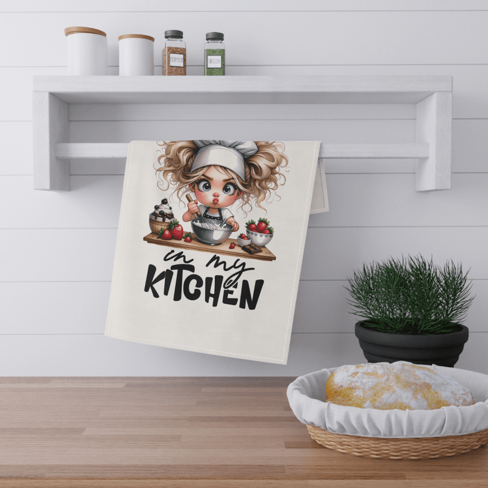 Funny Tea Towel – No Bitchin' in My Kitchen – Chef Girl Dish Towel - East Coast Gifts