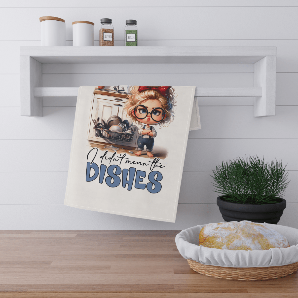 Funny TeaTowel When I Said I Do I Didn’t Mean the Dishes Cute Retro Kitchen gift - East Coast Gifts