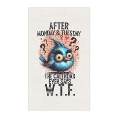 Funny WTF Tea Towel – Blue Bird Kitchen Towel – Microfibre Gift - East Coast Gifts