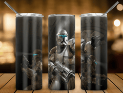 Galactic Trooper Star Wars 20oz Coffee Travel Tumbler Insulated Cup Lid & Straw - East Coast Gifts