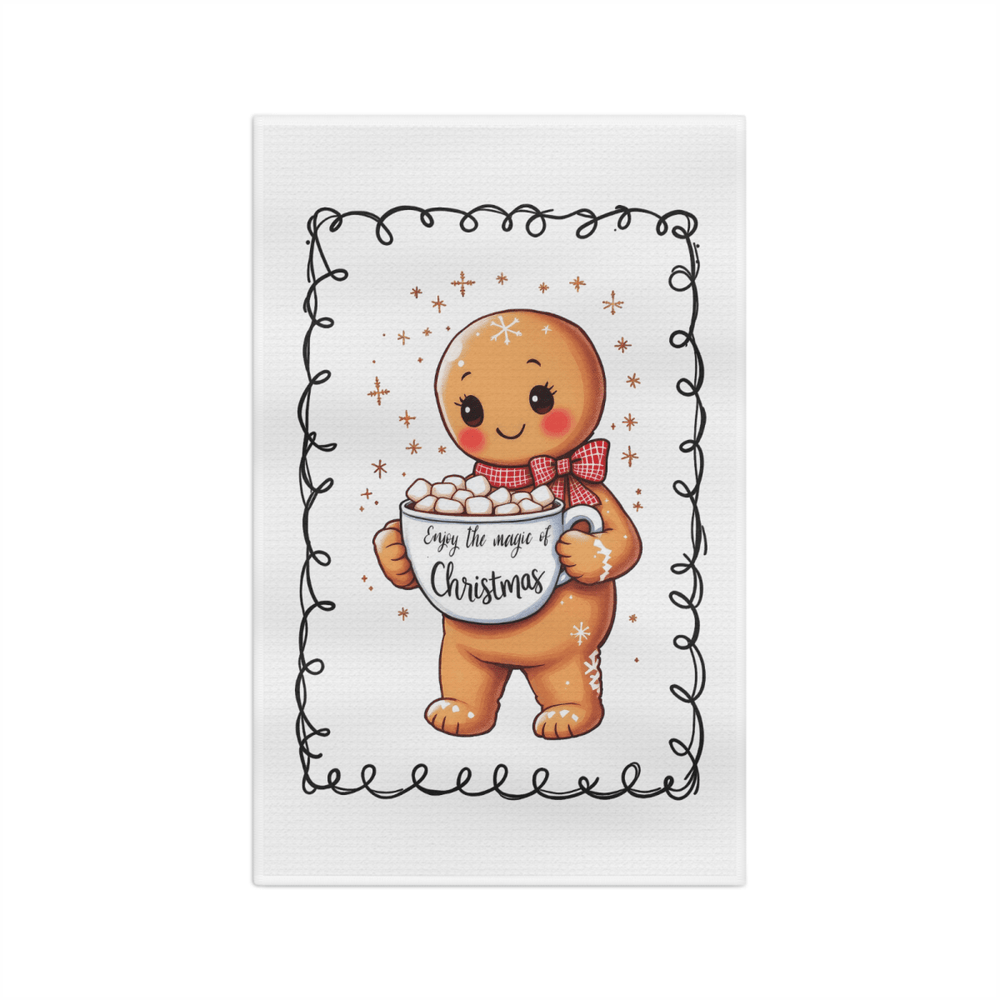 Gingerbread Cocoa Christmas Towel – Cute Holiday Kitchen Decor - East Coast Gifts