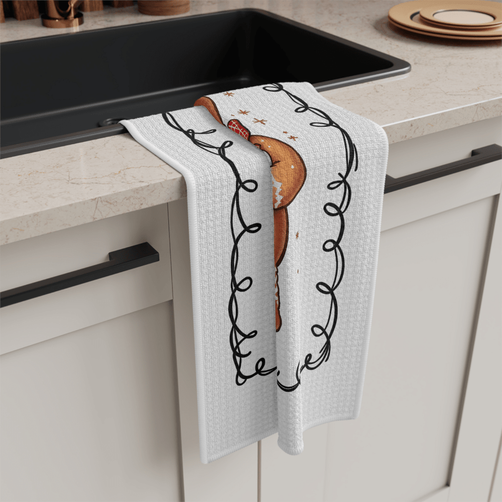 Gingerbread Cocoa Christmas Towel – Cute Holiday Kitchen Decor - East Coast Gifts
