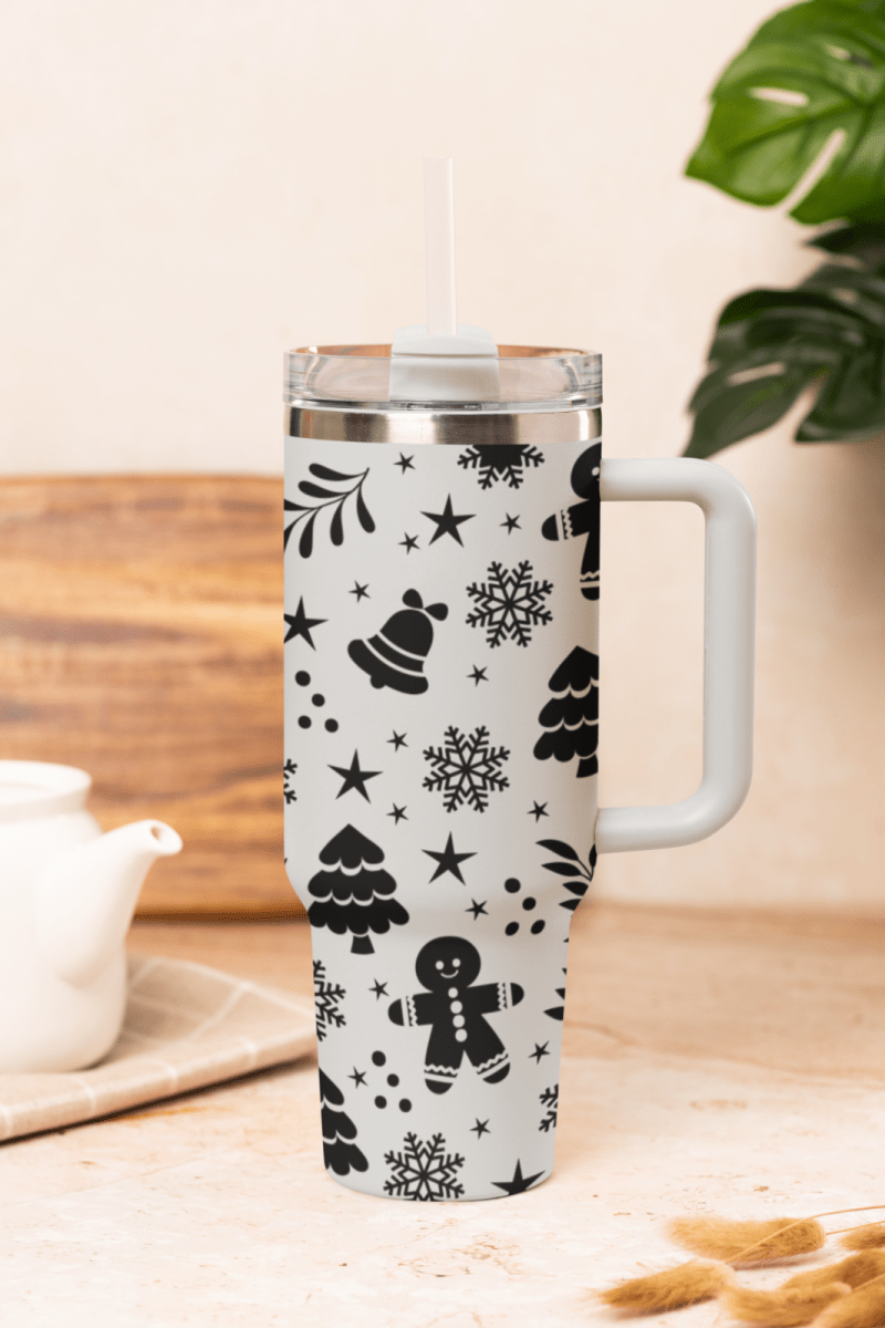 Gingerbread & Trees 40oz Tumbler - East Coast Gifts