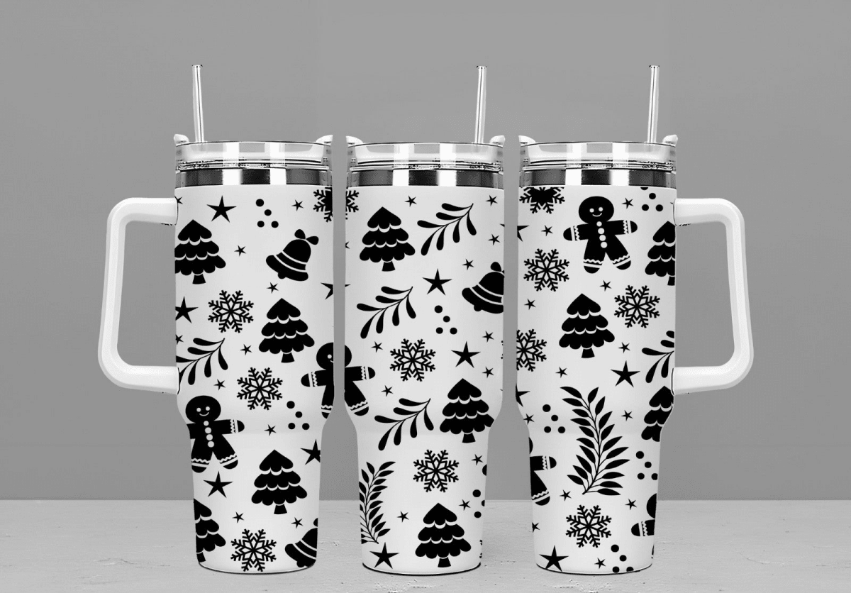 Gingerbread & Trees 40oz Tumbler - East Coast Gifts
