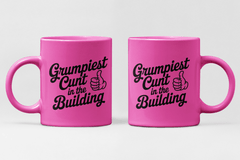 Grumpiest C*nt in the Building Mug – Neon Edition - East Coast Gifts
