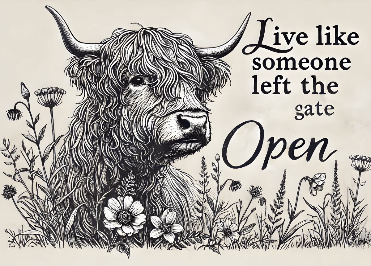 Highland Cow Glass Chopping Board – 6 Farmhouse Kitchen Designs - East Coast Gifts