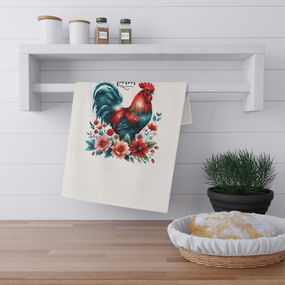 Life Is Better on the Farm Towel Set – 5 Farmhouse Designs with Roosters & Barns - East Coast Gifts