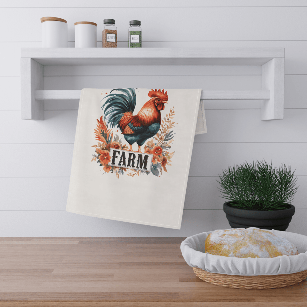 Life Is Better on the Farm Towel Set – 5 Farmhouse Designs with Roosters & Barns - East Coast Gifts