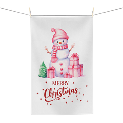 Merry Christmas Snowman Towel – Cute Holiday Kitchen Decor - East Coast Gifts