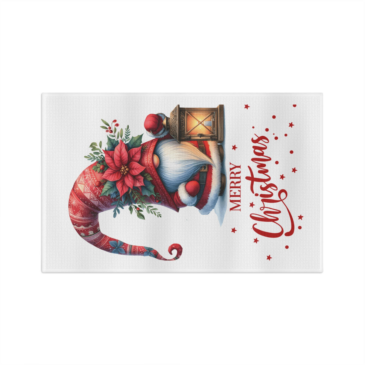 Merry Gnome Christmas Towel – Festive Holiday Kitchen Decor - East Coast Gifts