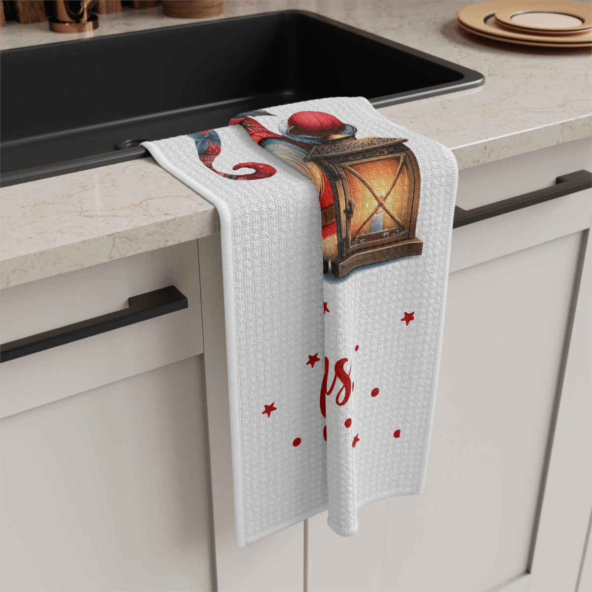 Merry Gnome Christmas Towel – Festive Holiday Kitchen Decor - East Coast Gifts