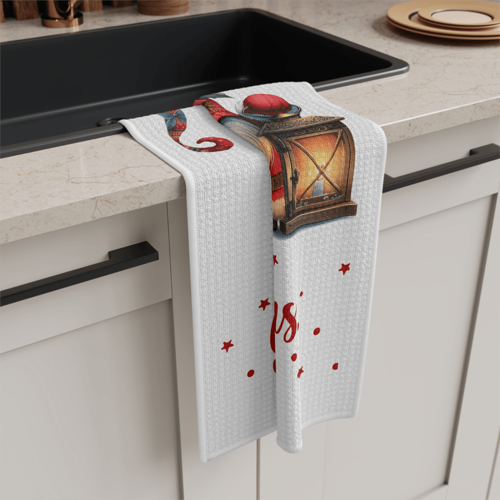 Merry Gnome Christmas Towel – Festive Holiday Kitchen Decor - East Coast Gifts