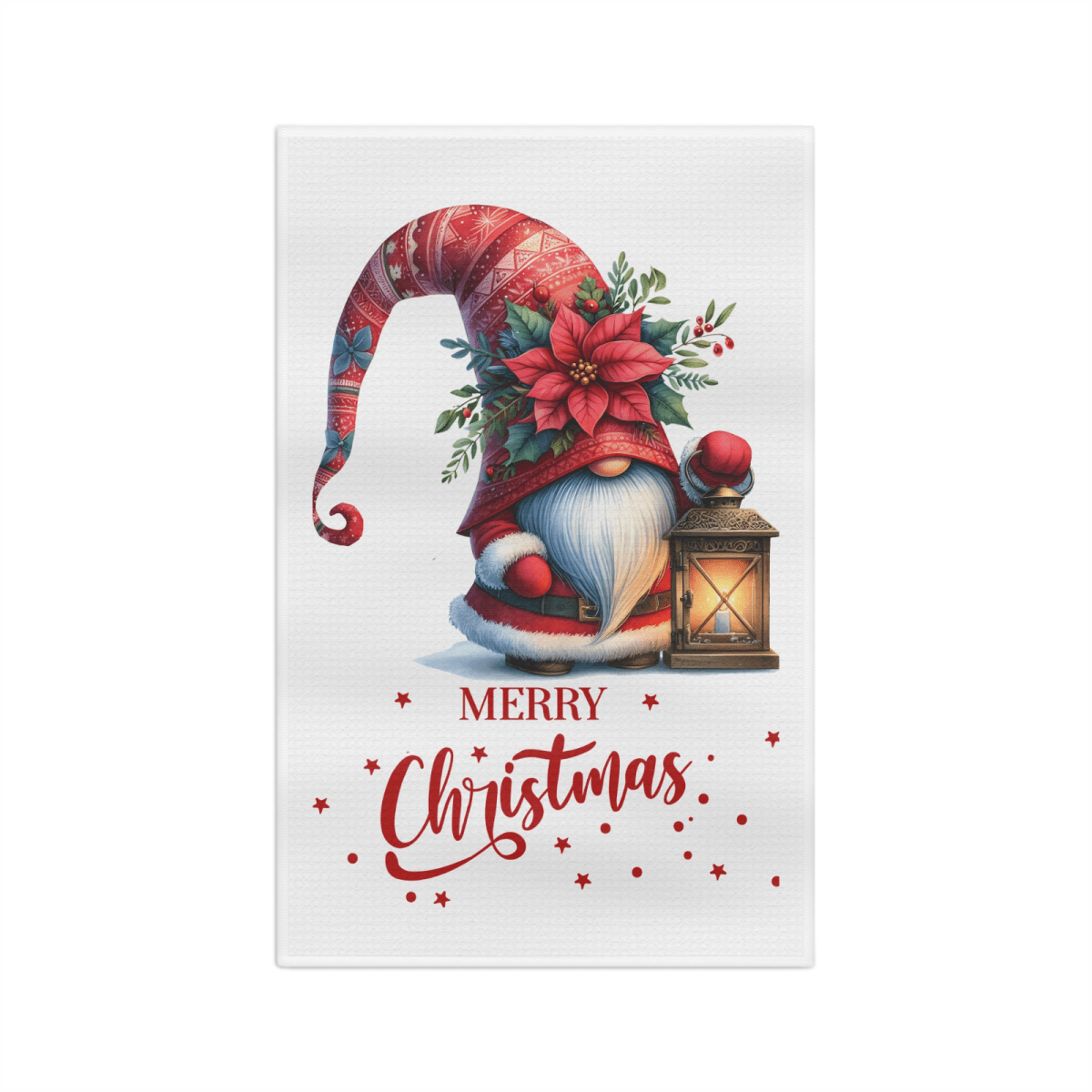 Merry Gnome Christmas Towel – Festive Holiday Kitchen Decor - East Coast Gifts