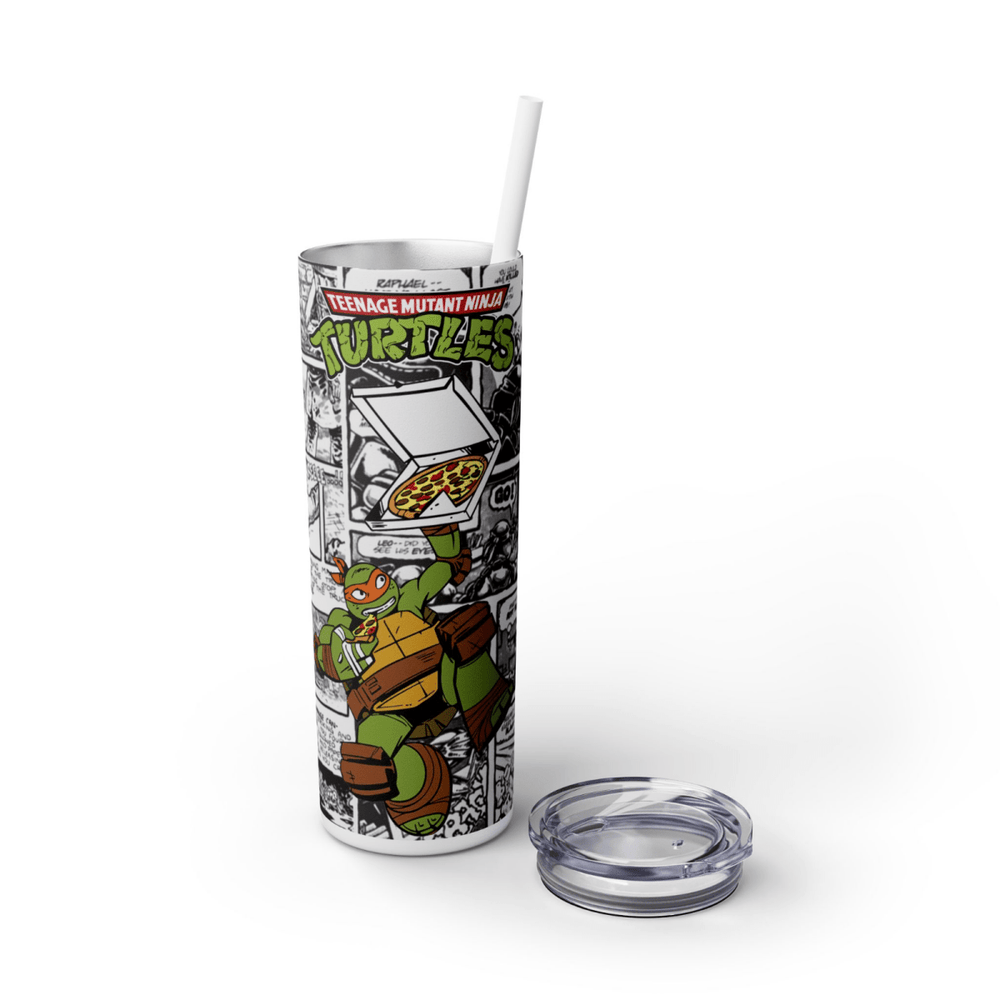 Michelangelo Ninja Turtle Gift 20oz Travel Tumbler Cartoon Comic Cup UK Stock - East Coast Gifts