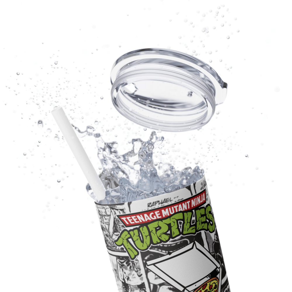 Michelangelo Ninja Turtle Gift 20oz Travel Tumbler Cartoon Comic Cup UK Stock - East Coast Gifts