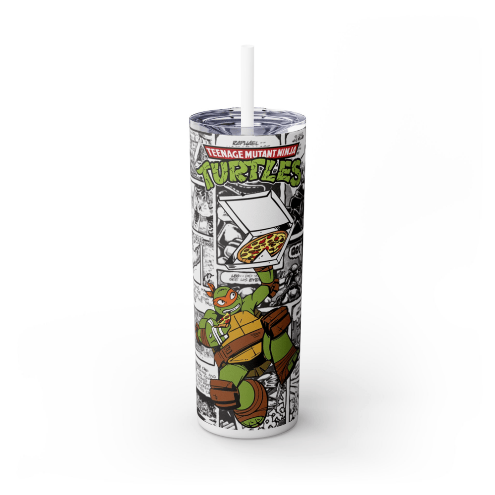 Michelangelo Ninja Turtle Gift 20oz Travel Tumbler Cartoon Comic Cup UK Stock - East Coast Gifts
